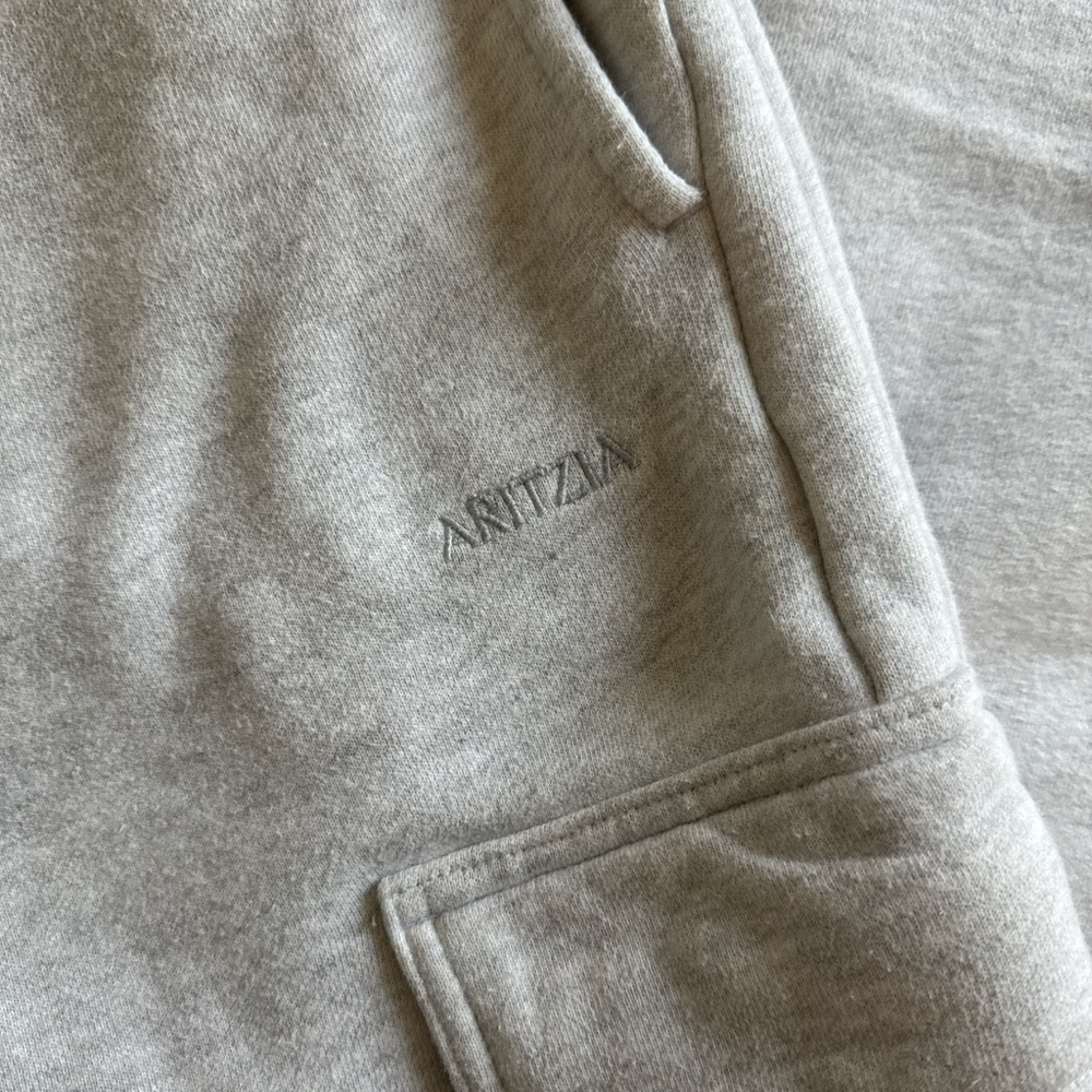 Aritzia Light Gray Cargo Joggers - Picture 2 of 3